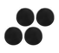 CHICIRIS Cache-moyeux de Roue, Enjoliveurs en ABS et en Métal, Diamètre Extérieur de 65 Mm, Diamètre Intérieur de 48 Mm, avec Aspect Brillant pour Cacher Les Vis et Les écrous, pour (Black)