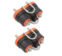 CHICIRIS Cadre de Came Kayak, 2pcs Cam Cleat Ball Bouning Marine Boat Entrée Fast Entry Corde Fairlead Sailing Saipoat Équipement