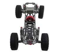 CHICIRIS Cadre de Voiture RC Kit Châssis RC Crawler Frame en Aluminium en Alliage en Alliage Fibre de Carbone 313 Mm Compatible avec Le Défenseur Wildboar Grand-Chère Hilux avec CNC Gear Box 12 Mm