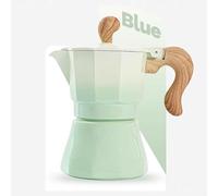 CHICIRIS Cafetière Italienne en Alliage D'aluminium de 150ml, avec Accessoires pour Brassage à Domicile, 3 Tasses (vert dégradé)