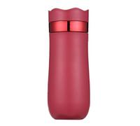 CHICIRIS Cafetière Portable de 320 ML, Tasse de Presse Française en Acier Inoxydable, Tasse de café isolé à Double Mur pour Camping, Feuilles de thé au café Moulues, Presse Française, isolé (Rouge)