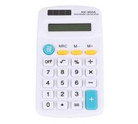 CHICIRIS Calculatrice de Poche, Calculatrice de Bureau LCD à 8 Chiffres, Appareil Informatique Portable en ABS Durable pour Le Bureau, la Maison, L'école, Les Affaires, la comptabilité (White)