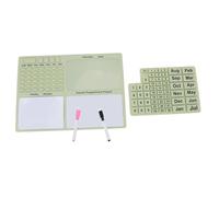 CHICIRIS Calendrier Magnétique en Silicone, Tableau D'affichage Réutilisable avec Stylo Amovible pour 2025 2026 2027, Calendrier de Réfrigérateur pour L'organisation de la Cuisine