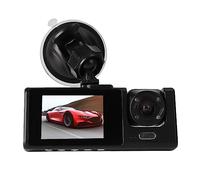 CHICIRIS Caméra de Tableau de Bord à 3 Voies, Triple Enregistreur de Conduite de Voiture 1080P avec Grand Angle de 170 °, Enregistrement Avant Intérieur et Arrière pour Véhicule