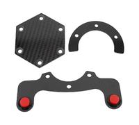 CHICIRIS Capes Centrales, Volant Kit de Capuchon Central Fibre Carbone Haute Résistance 6 Trou de Remplacement de Trous 6 Boulons Roues de Direction