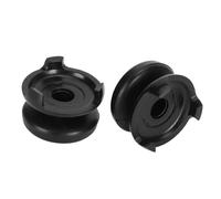 CHICIRIS Capuchon de Contrôleur de Poignée de Pouce 2 Pièces, Couvercle en Silicone Améliore Le Confort, Hauteur Ergonomique, Compatible avec Le Joystick (Black)