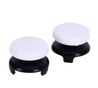 CHICIRIS Capuchon de Contrôleur de Poignée de Pouce 2 Pièces, Couvercle en Silicone Améliore Le Confort, Hauteur Ergonomique, Compatible avec Le Joystick (White)