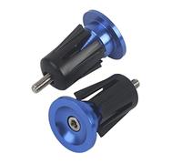 CHICIRIS Capuchons d'extrémité du Guidon 2PCS Bike, Aluminium Alliage Bicycle Handle Grip Bar Bouet de Bouchon de Bouchon avec Noir, Rouge, Or, Bleu, Vert, Titane Couleur pour Les Vélos