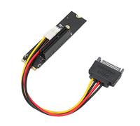 CHICIRIS Carte de Convertisseur PCI-E NGFF avec Circuit de Circuit 4 Couche pour la Transmission du Signal Stable, y Compris le Câble et le Tournevis