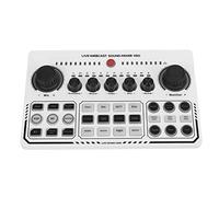 CHICIRIS Carte Son en Direct, Mini Mixeur Intelligent à Réduction de Bruit, Compatible avec Téléphones et Tablettes pour Chanter en Streaming KTV