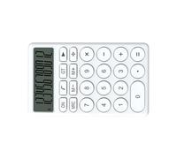 CHICIRIS Cartoon Pocket Calculator Netter Pandheld Small Electronic Conductor pour Les étudiants et, Grande Exposition pour Les Maisons D'école, Conception Facile Portable (White)