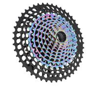 CHICIRIS Cassette à Vélo à 12 Vitesses en Aluminium Alloy Speed Freewheel CNC Hollow Close Gear 9-46 Bicycle Cassette Flywel pour XD Freehub (Noir coloré)