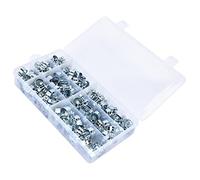 CHICIRIS Cerceau D'assortiment de Serrage de Tuyau Pince de Tuyau à Eau Durable pour Auto et Industriel, Acier en Carbone 135pcs Mini Accessoire