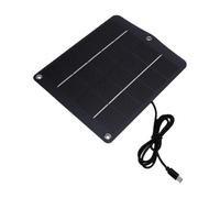 CHICIRIS Chargeur de Panneau Solaire 10W Monocristallin pour éclairage de | Sortie de Type C, Cadre en Aluminium, Corps laminé, pour Caméra de sécurité, Voyant D'avertissement, Appareils Extérieurs