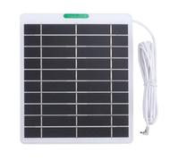 CHICIRIS Chargeur Solaire pour Sonnette Vidéo, Chargeur Portable à Panneau Solaire Monocristallin en Silicium 5 W 5 V avec Interface, pour Caméras de sécurité et Systèmes de (WHITE)