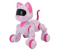 CHICIRIS Chat Robot Interactif, Télécommande, Danse, Chant, Programmable, Détection Tactile, Jouet pour Animaux de Compagnie avec Yeux LED, Musique, Cadeau éducatif STEM pour Enfants
