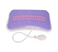 CHICIRIS Civière Lombaire, Civière de Support Lombaire avec Pompe à Main Hauteur Réglable à Bas du Dos Outil Auxiliaire Stretch pour la Maison et le Bureau (PURPLE)