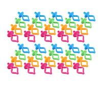 CHICIRIS Clamp/Holder de Fixation de Canette en Silicone, Organisateur de Broderie Anti-chute pour Fil Bien rangé, 40 Pinces à Canette pour Bobines de Couture et de Broderie, Quatre Couleurs
