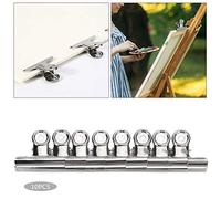 CHICIRIS Clamp/Holder Photo en Acier Inoxydable Clamp/Holder de Haute qualité pour Planche à Dessin Bill Document Papeterie, 10Pcs pour les Artistes Fournitures Scolaires de Bureau