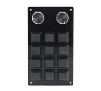 CHICIRIS Clavier de Jeu Mécanique 12 Boutons 2 Boutons Portables Programmables Clavier pour la Musique de Bureau, OSU pour Ordinateur Universel