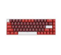 CHICIRIS Clavier Mécanique 60 pour Cent avec Interrupteur Rouge | Conception compacte 68 touches, connexion filaire de type C, rétroéclairage RVB, ergonomique pour les jeux