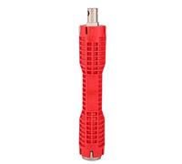 CHICIRIS e Robinet Rouge, Outil à Double Tête pour Installateur de Salle de Bains Domestique 1/4 Pouces 3/8 Pouces 1/2 3/4