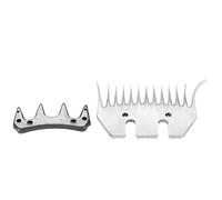 CHICIRIS Clipper Lame Cisaillement Lame Remplacement Laine Haute dureté 4 Spécifications 13t 9t Lame Incurvée Droite pour Le Toilettage des Bovins Moutons (Blade Scimitar de 13 Dents (+ Lame de
