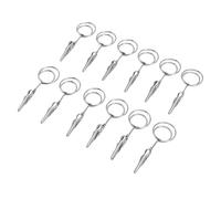 CHICIRIS Clips Mémo à Double Tête de 2,8 Pouces, Supports de Photos en Métal pour les Fêtes de Mariage, le Bureau à Domicile, 12 Pièces (Ronde)
