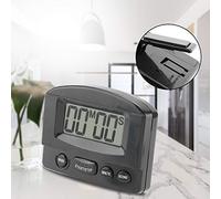 CHICIRIS Compte à Rebours Numérique avec Grand écran LCD, Utilisation en Cuisine pour une Cuisson Pratique, Noir, Blanc, 1 Seconde à 99 Minutes, 59 Secondes (Minuterie XL-331 Noir)