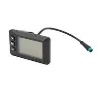 CHICIRIS Compteur d'Affichage LCD pour Vélo électrique Boîtier en Plastique Affichage de Vélo électrique 36 V 5 Broches Interface étanche Vitesse en Temps Réel Kilométrage Données de la Batterie