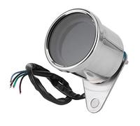 CHICIRIS Compteur de Vitesse de Moto Tachymètre Numérique LCD, Compteur Multifonction en Alliage d'aluminium 12 V avec Kilométrique Jauge de Carburant 0 à 199 Kmh pour les Motocyclistes Universels