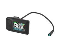 CHICIRIS Compteur de Vitesse de Vélo, Panneau de Commande d'affichage Couleur LCD ABS avec Connecteur étanche pour Vélos électriques à Moteurs Moyens, Diamètre de Poignée de 22,2 Mm à 25,4 Mm,