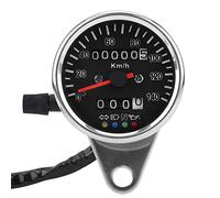 CHICIRIS Compteur de Vitesse Mécanique pour Moto, Compteur Kilométrique avec Rétroéclairage LED pour la Conduite de Nuit, de Vitesse Noir étanche pour Indicateur de Feux de Route, adapté à Les