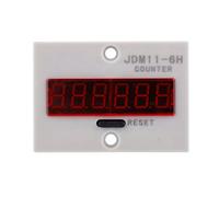 CHICIRIS Compteur électronique JDM11 6H, Compteur à Affichage Numérique LED à 6 Chiffres avec Nombre de Transducteurs, pour Entrée de Signal de Commutateur de proximité de Commutateur (AC/DC24V)