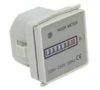 CHICIRIS Compteur Horaire Mécanique 220-240V, 0-99999.99H, Haute Précision pour Générateurs Compresseurs
