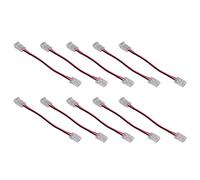 CHICIRIS Connecteur de Bande LED COB à Double Tête de 8mm, Matériel Sûr, 10 Pièces pour L'école, le Bureau et la Maison