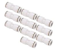 CHICIRIS Connecteurs de Poussée Droite en Acier Inoxydable à Haute Pression 10pcs pour le Boîtier de Rangement de Flèches du Tuyau D'air, les Raccords de Tube Pneumatique, pour le Traitement et le