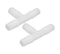 CHICIRIS Connecteurs de Tubes d'air pour Aquarium, Joint Transparent et Durable en Forme de T pour Jardins, Plastique Polyvalent de 10mm, 2,28 Pouces, 2 Pièces
