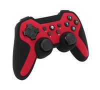 CHICIRIS Contrôleur de Jeu sans Fil, Double Moteurs Immersifs, Indicateurs LED pour PC ABS Manuel Japonais (rouge)