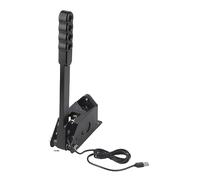 CHICIRIS Contrôleur de Jeu Universel en Alliage D'aluminium de qualité Supérieure, Frein à Main USB pour Jeux de Course sur PC T500, Noir