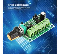 CHICIRIS Contrôleur de Vitesse de Moteur à Courant Continu, Régulateur PWM avec Bouton de Contrôle de Vitesse pour Moteur sans Balais 6-30 V, Rotation CW CCW