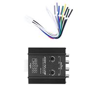 CHICIRIS Convertisseur Audio 4 Canaux, Sortie Ligne Haute à Basse | Plastique 12 V, 50 W Maximum, Interrupteur Retardateur pour Réduction du Bruit, Compatible avec Lecteur CD DVD Cassette