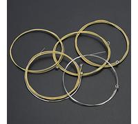 CHICIRIS Cordes de Guitare Acoustique, Jeu de Remplacement en Métal avec Timbre Transparent pour Guitares Folk, Six Cordes de Calibre Léger pour les Amateurs