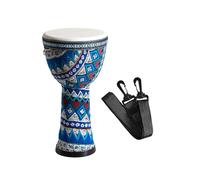 CHICIRIS Corps en PVC de Tambour Africain de 8 Pouces avec Tête en Peau de Chèvre, Tambour à Main Léger 550g, Instrument de Percussion à Motif coloré pré-accordé pour Adultes Débutants, Décoration