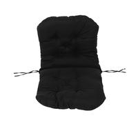 CHICIRIS Coussin de Siège de Chaise à Bascule Imperméable avec Tissu de qualité Supérieure et Attaches pour Une Détente élégante en Plein Air 100 X 50 Cm (Black)