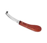 CHICIRIS Couteau à Sabot, Outil de Maréchal-ferrant à Sertir à Droite/Gauche avec Manche en Bois pour la Coupe des Chevaux, Marron(Main Droite)