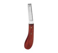 CHICIRIS Couteau à Sabot, Outil de Maréchal-ferrant à Sertir à Droite/Gauche avec Manche en Bois pour la Coupe des Chevaux, Marron(Main Gauche)