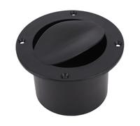 CHICIRIS Couvercle D'échappement de Sortie d'air pour Bateau, Ajustement Universel pour Un Flux d'air Continu dans Le Vivier pour Ponton et Bateau Plat, Matière Plastique Résistante, 1 unité (Black)