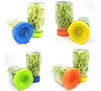 CHICIRIS Couvercles de Germination en Plastique sans BAP, pour la Croissance des Conteneurs, Pot à Large Ouverture Facile à Drainer, 4 Pièces (GREEN)