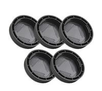CHICIRIS Couverture Arrière de la Lentille Arrière Noire de qualité Ajuster Bien pour DMC GF3 / 2/1 G10 / 3/2/1 GH2 Micro 4/3 Caméra - Matière Plastique Robuste, Gardez L'objectif Clair - 5 Pack